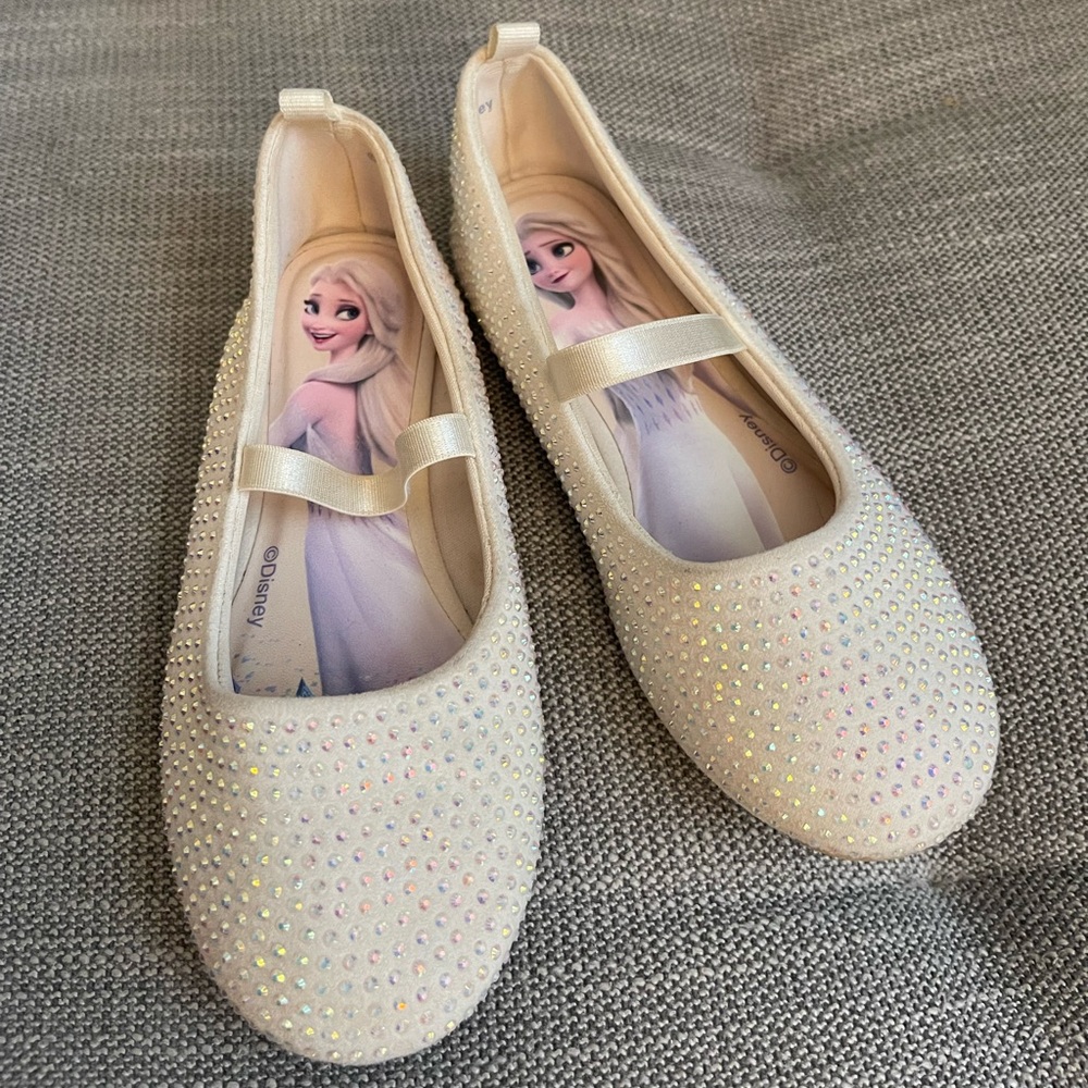 H&M Rhinestone Sparkle Ballet Flats - Disney Frozen Elsa